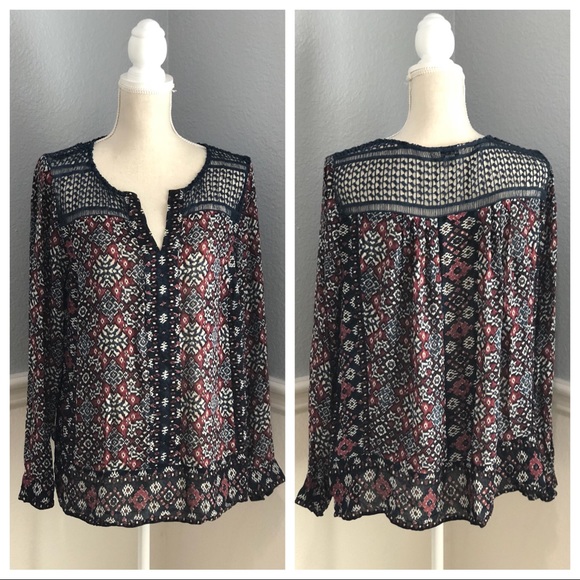 Lucky Brand Tops - Lucky Brand Blouse Large